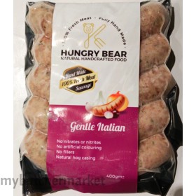 HUNGRY BEAR PORK SAUSAGE GENTLE ITALIAN