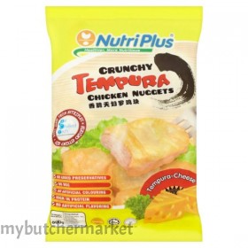 NUTRIPLUS CRUNCHY TEMPURA CHEESE CHICKEN NUGGETS