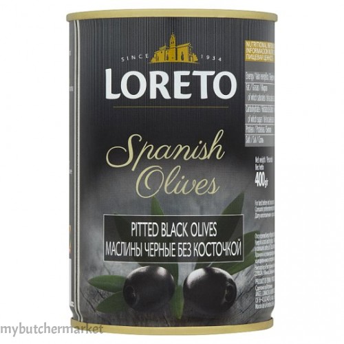LORETO-PITTED BLACK OLIVES